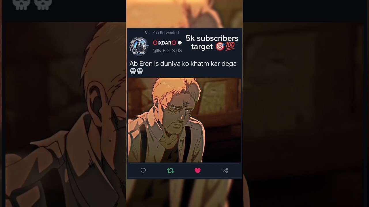 Ab eren is duniya ko khatm kar denge ||Attack on Titan season 4 episode 22 hindi dubbed||
